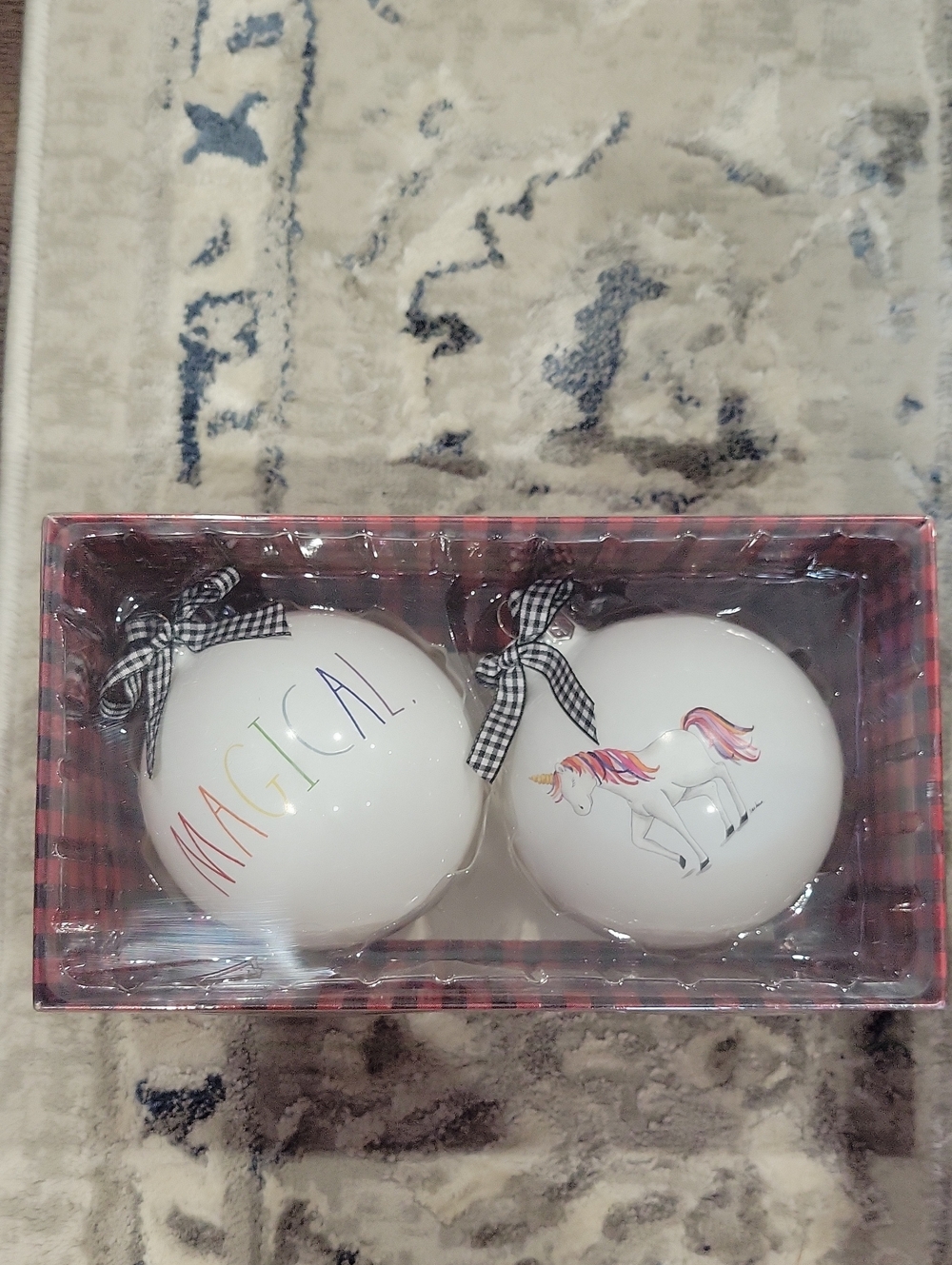 Rae Dunn Holiday Ornament Set